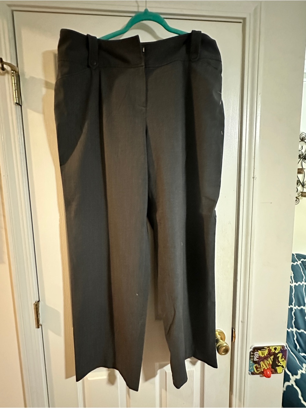 Cato Woman”s Dress Pants - Dark Gray Straight-Leg